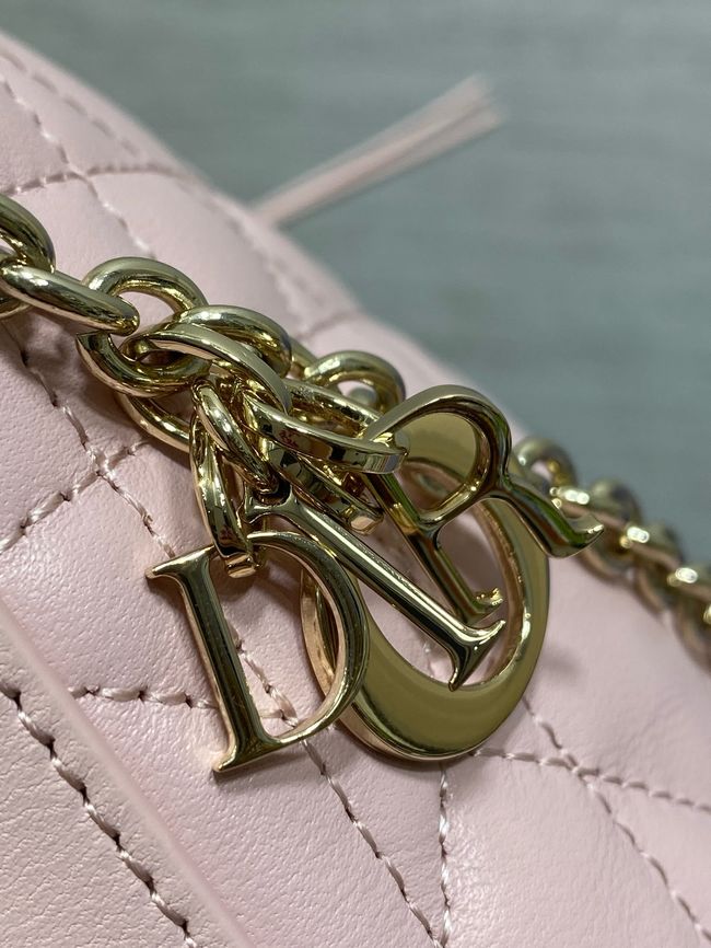 Diorling Mini Bag Macrocannage Lambskin S2613OU Soupir Pink Diorling Mini Bag Macrocannage Lambskin S2613OU Soupir Pink
