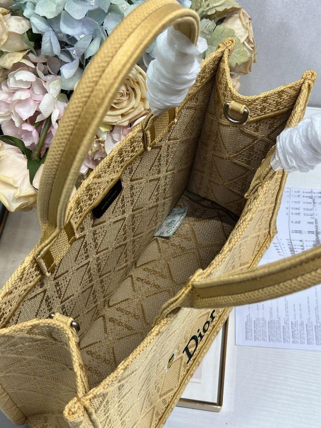Medium Dior Book Tote with Strap Oblique Embroidery M1354PE-8 Medium Dior Book Tote with Strap Oblique Embroidery M1354PE-8
