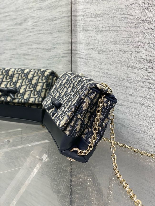 Dior Promenade Mini Bag with Chain S2514OU Blue