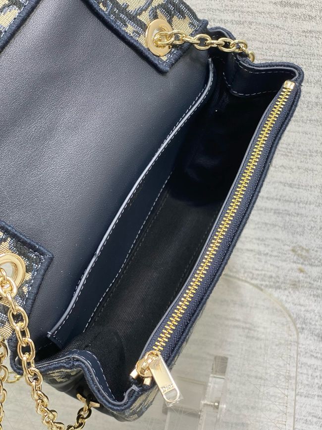 Dior Promenade Mini Bag with Chain S2514OU Blue