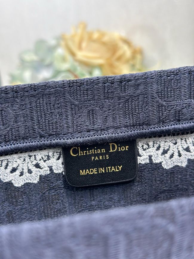 Large Dior Book Tote Cannage Embroidery M1349OEQ-10