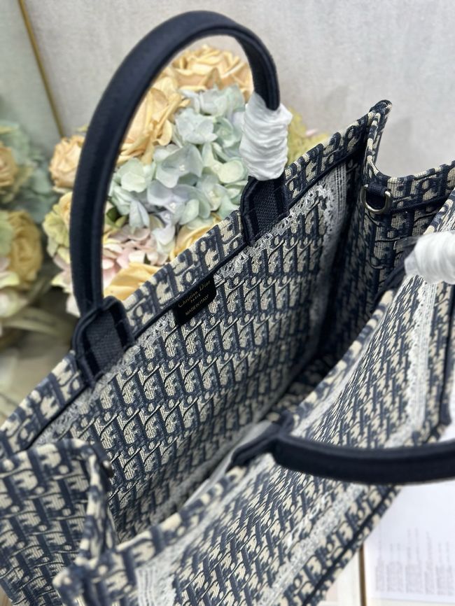 Large Dior Book Tote Cannage Embroidery M1349OEQ-3