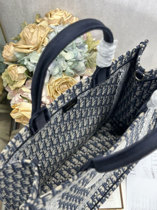 Large Dior Book Tote Cannage Embroidery M1349OEQ-7