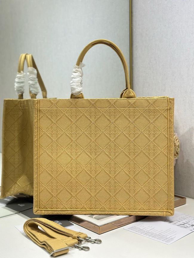 Large Dior Book Tote Cannage Embroidery M1349OEQ-8