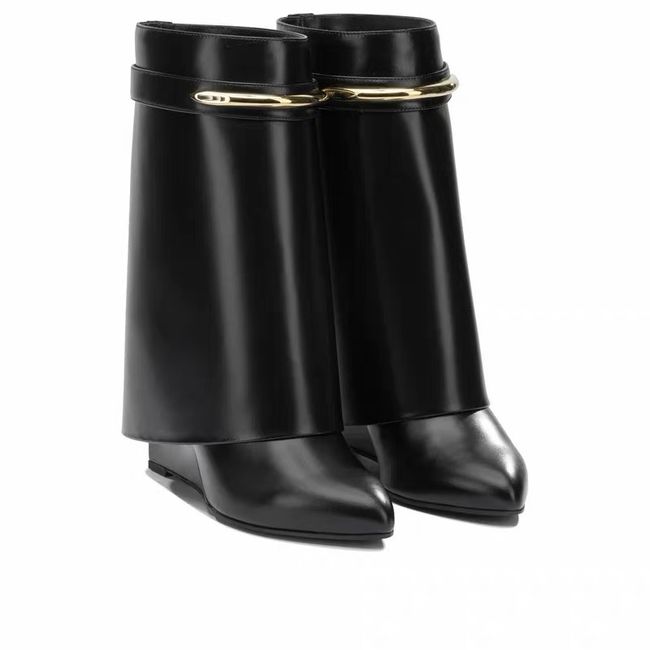 Givenchy Mid-Calf Boots Shiny Calfskin high heels 8.5CM 65260-2 Givenchy Mid-Calf Boots Shiny Calfskin high heels 8.5CM 65260-2