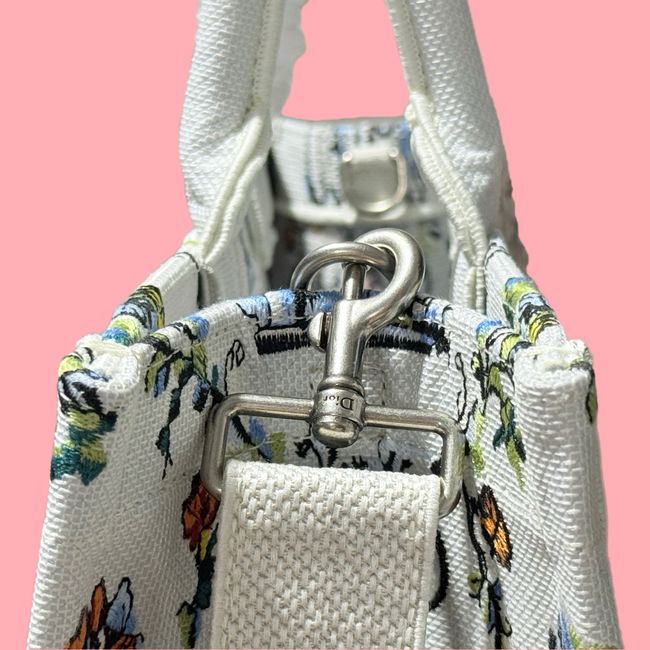 Large Dior Book Tote Cannage Embroidery M1349OEQ-12