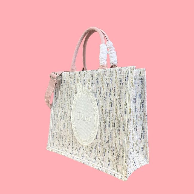 Large Dior Book Tote Cannage Embroidery M1349OEQ-13
