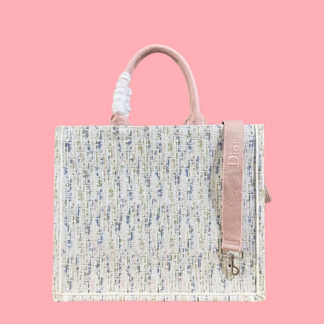 Large Dior Book Tote Cannage Embroidery M1349OEQ-13