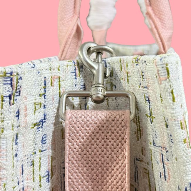 Large Dior Book Tote Cannage Embroidery M1349OEQ-13