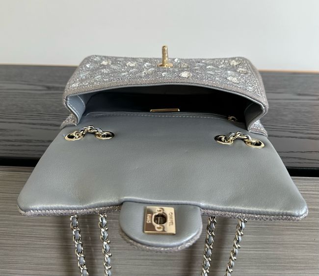 CHANEL Evening Bag AS4297 Silvery