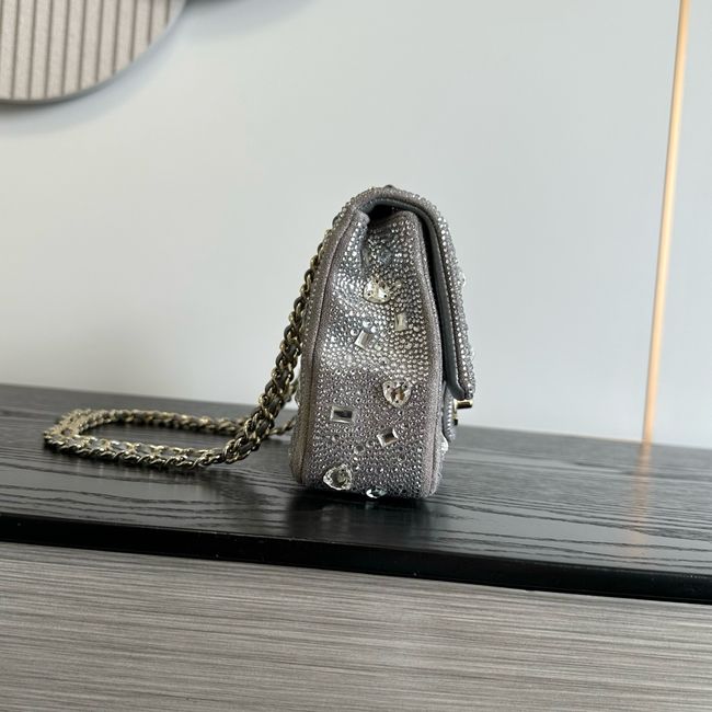 CHANEL Evening Bag AS4297 Silvery