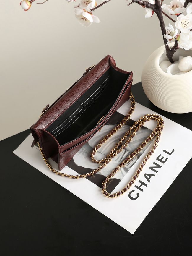 CHANEL Wallet on Chain AP5455 burgundy CHANEL Wallet on Chain AP5455 burgundy