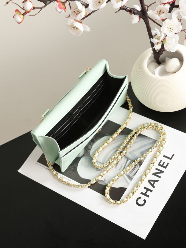 CHANEL Wallet on Chain AP5455 light green CHANEL Wallet on Chain AP5455 light green