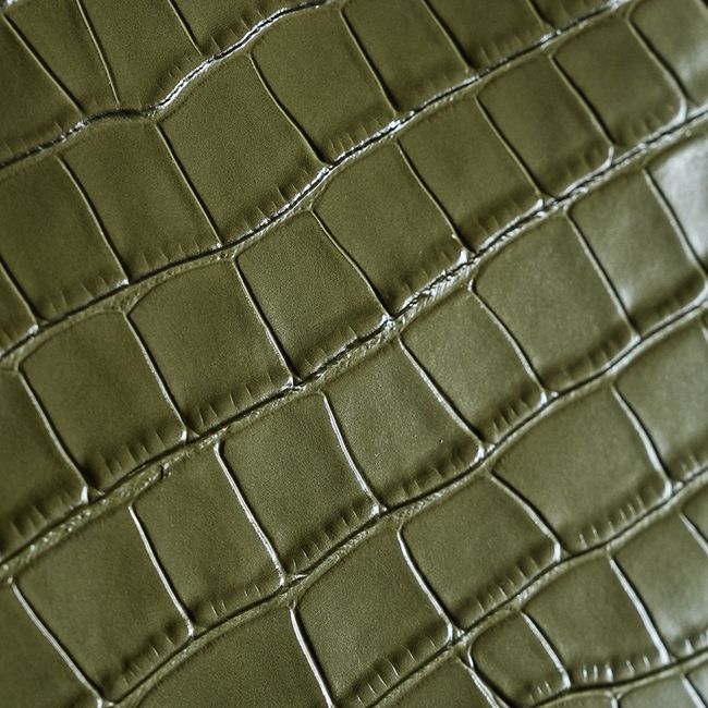 Chanel Shoulder Bags Crocodile Embossed 68011 green Chanel Shoulder Bags Crocodile Embossed 68011 green