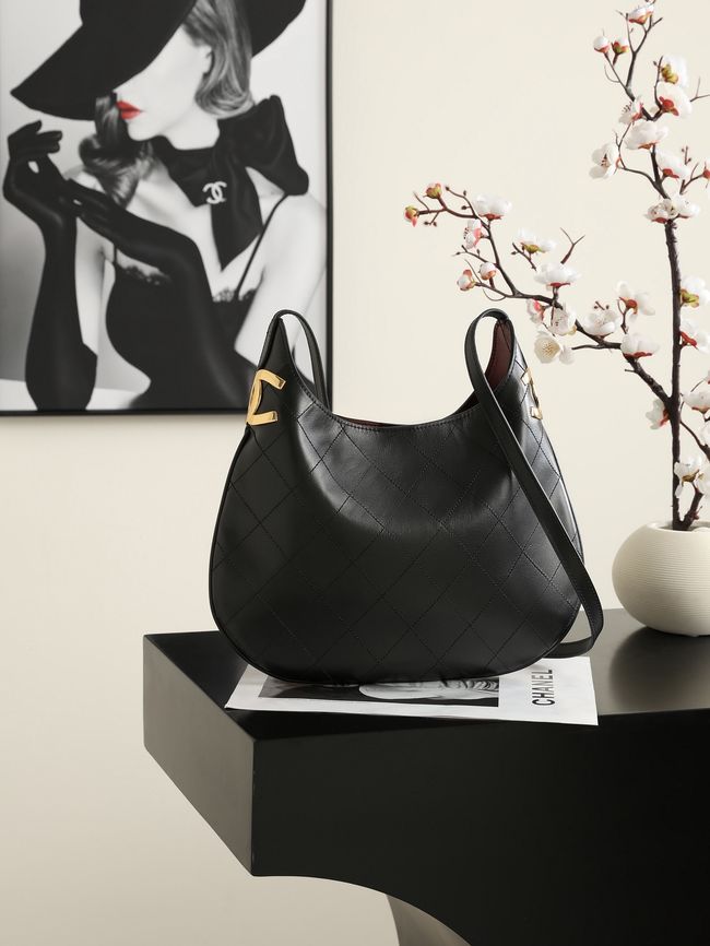 Chanel Calfskin Shoulder Bag AS6478 black
