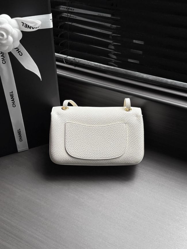 Chanel Mini Flap Bag AS6573 Ivory&gold-Tone Metal