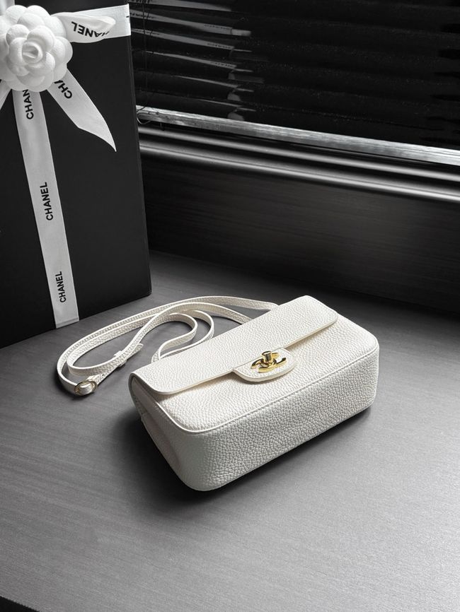 Chanel Mini Flap Bag AS6573 Ivory&gold-Tone Metal