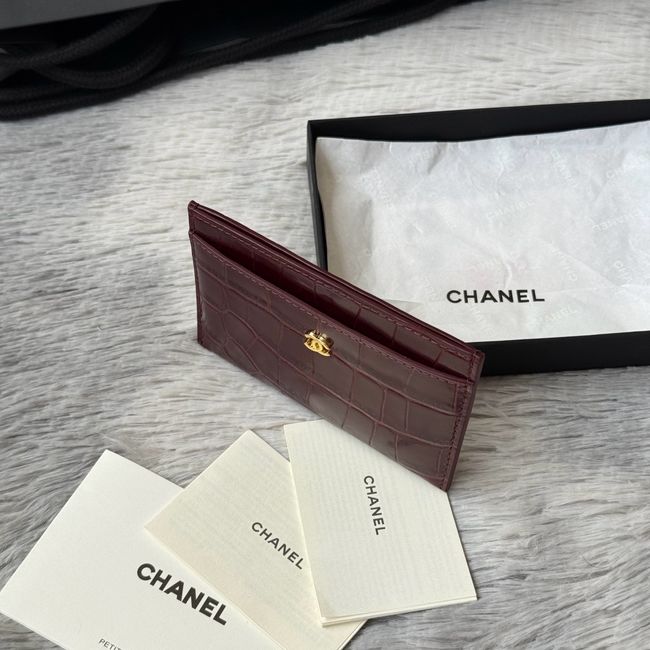 Chanel Card Holder AP5397 Burgundy Chanel Card Holder AP5397 Burgundy