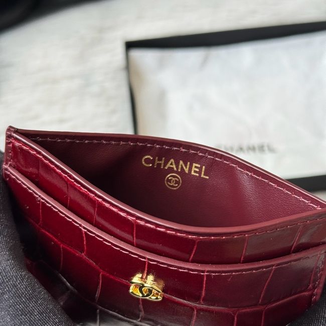 Chanel Card Holder AP5397 Burgundy Chanel Card Holder AP5397 Burgundy