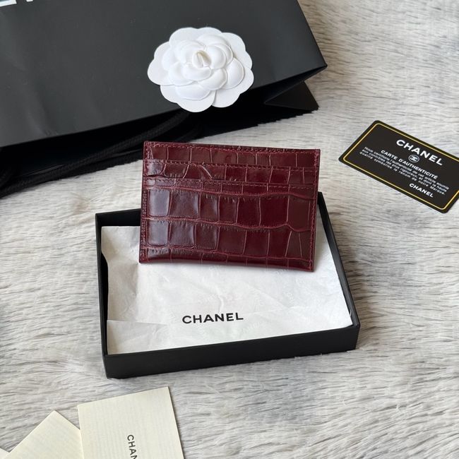 Chanel Card Holder AP5397 Burgundy Chanel Card Holder AP5397 Burgundy