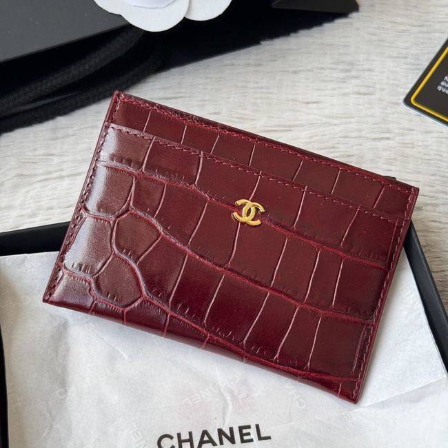 Chanel Card Holder AP5397 Burgundy Chanel Card Holder AP5397 Burgundy