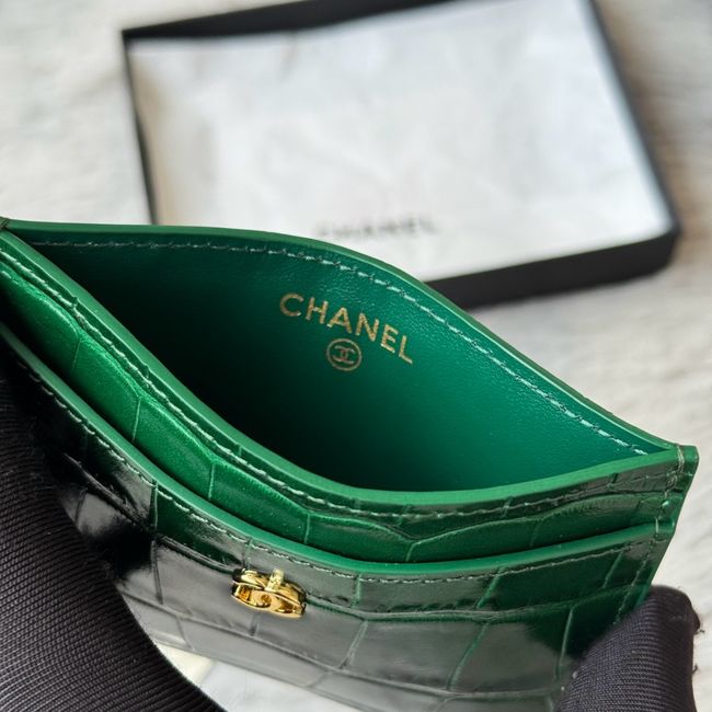Chanel Card Holder AP5397 green Chanel Card Holder AP5397 green