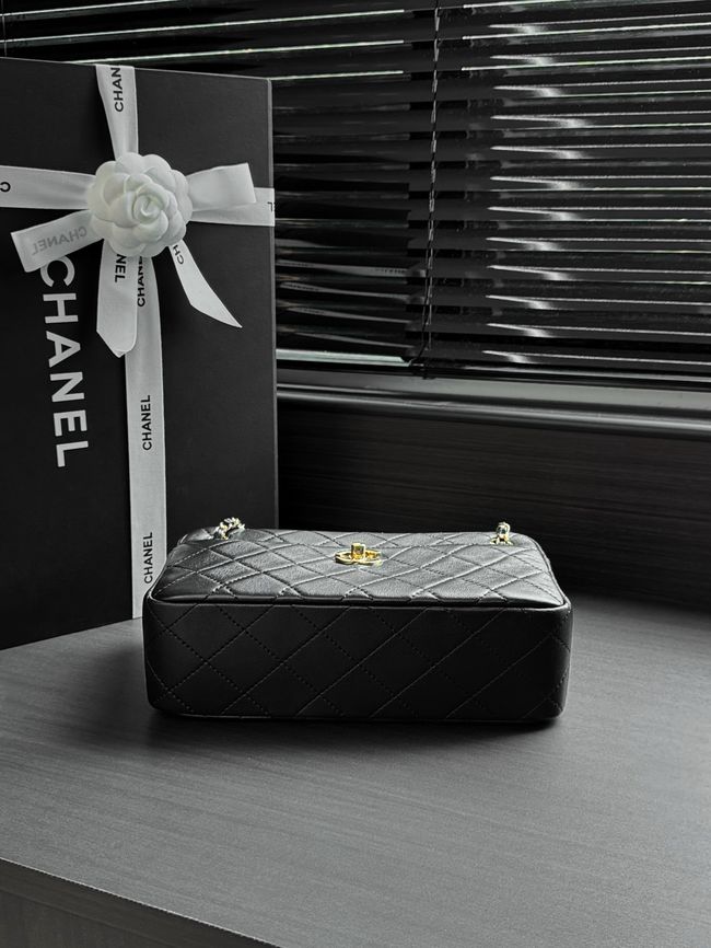 Chanel Lambskin Camera Case AS6443 black
