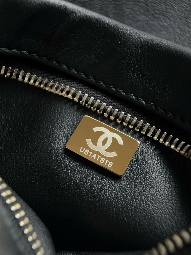 Chanel Small Shoulder Bag AS6427 black&denim blue Chanel Small Shoulder Bag AS6427 black&denim blue