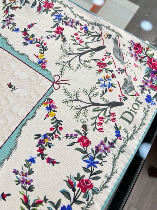 Dior 90 Square Scarf Silk Twill KY200-1 Dior 90 Square Scarf Silk Twill KY200-1