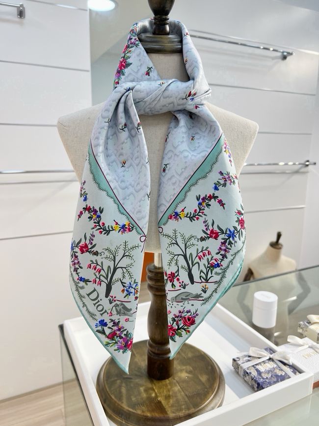 Dior 90 Square Scarf Silk Twill KY200-3