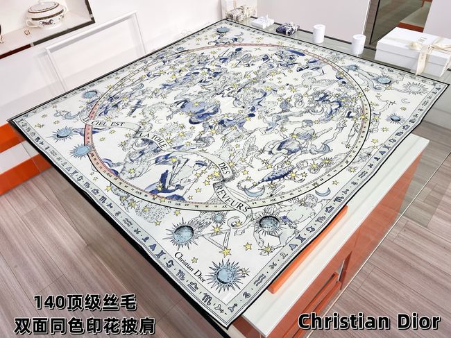 Dior Shawl Wool Silk and Cotton KY201-1