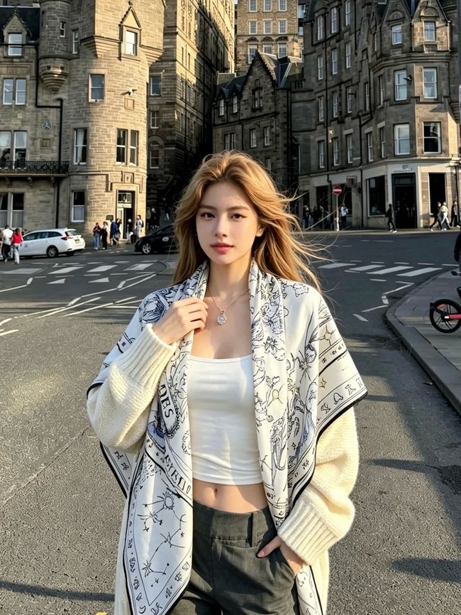Dior Shawl Shawl Wool Silk and Cotton KY201-1