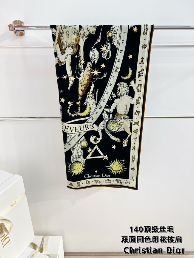 Dior Shawl Wool Silk and Cotton KY201-2