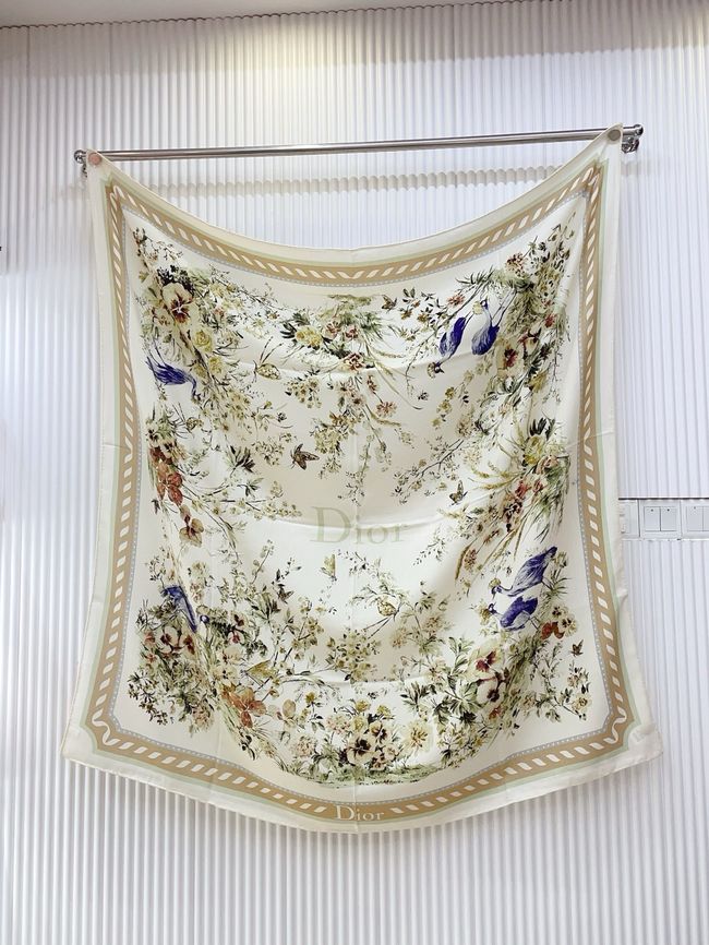 Dior Shawl Wool Silk and Cotton KY203-3 Dior Shawl Wool Silk and Cotton KY203-3