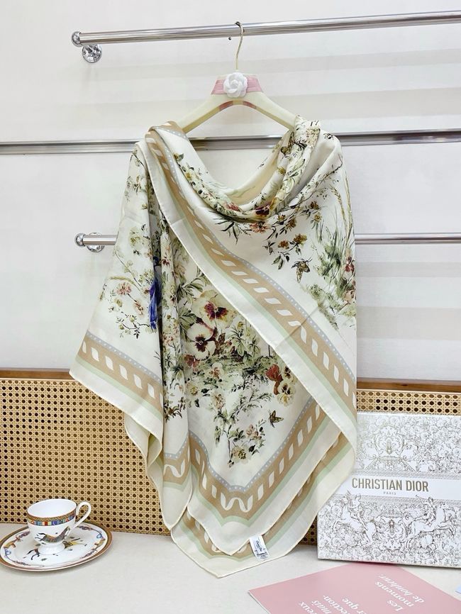 Dior Shawl Wool Silk and Cotton KY203-3 Dior Shawl Wool Silk and Cotton KY203-3