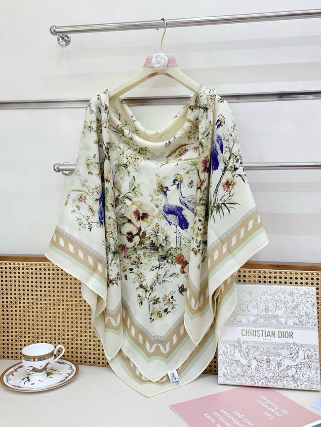 Dior Shawl Wool Silk and Cotton KY203-3 Dior Shawl Wool Silk and Cotton KY203-3