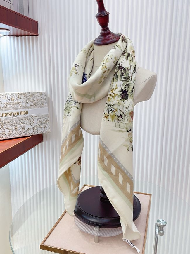 Dior Shawl Wool Silk and Cotton KY203-3 Dior Shawl Wool Silk and Cotton KY203-3