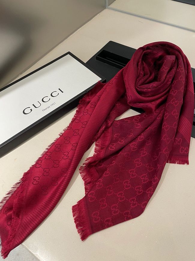 Gucci Shawl Wool Silk and Cotton 06389-3
