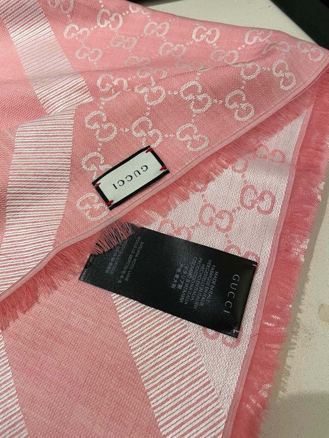 Gucci Shawl Wool Silk and Cotton 06389-4