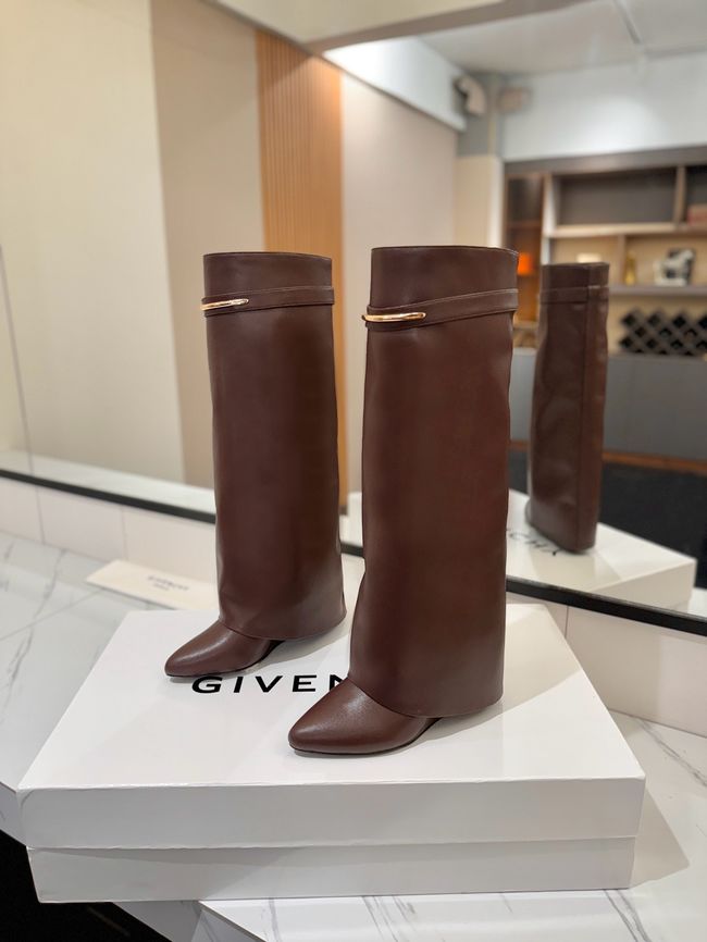 Givenchy High Boots Shiny Calfskin high heels 8.5CM 65261-6