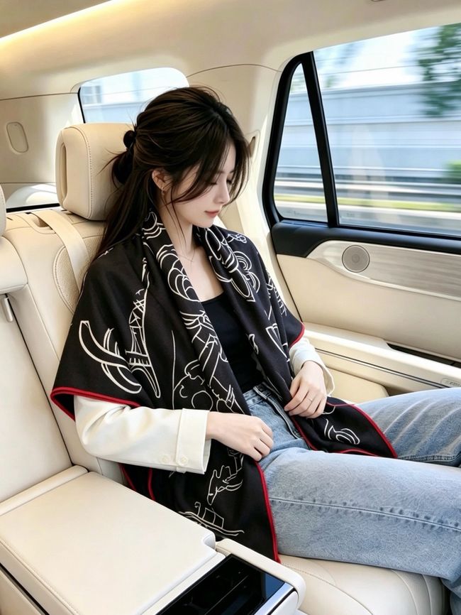 Chanel cashmere scarf B25983-1