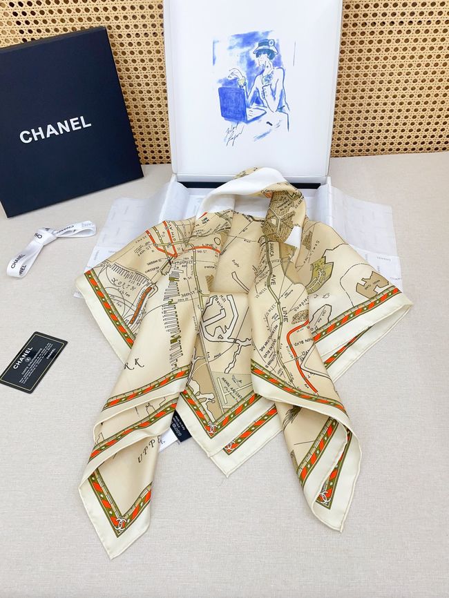 Chanel silk scarf B25984-3