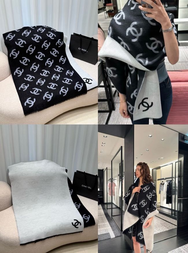 Chanel cashmere scarf B25986-2