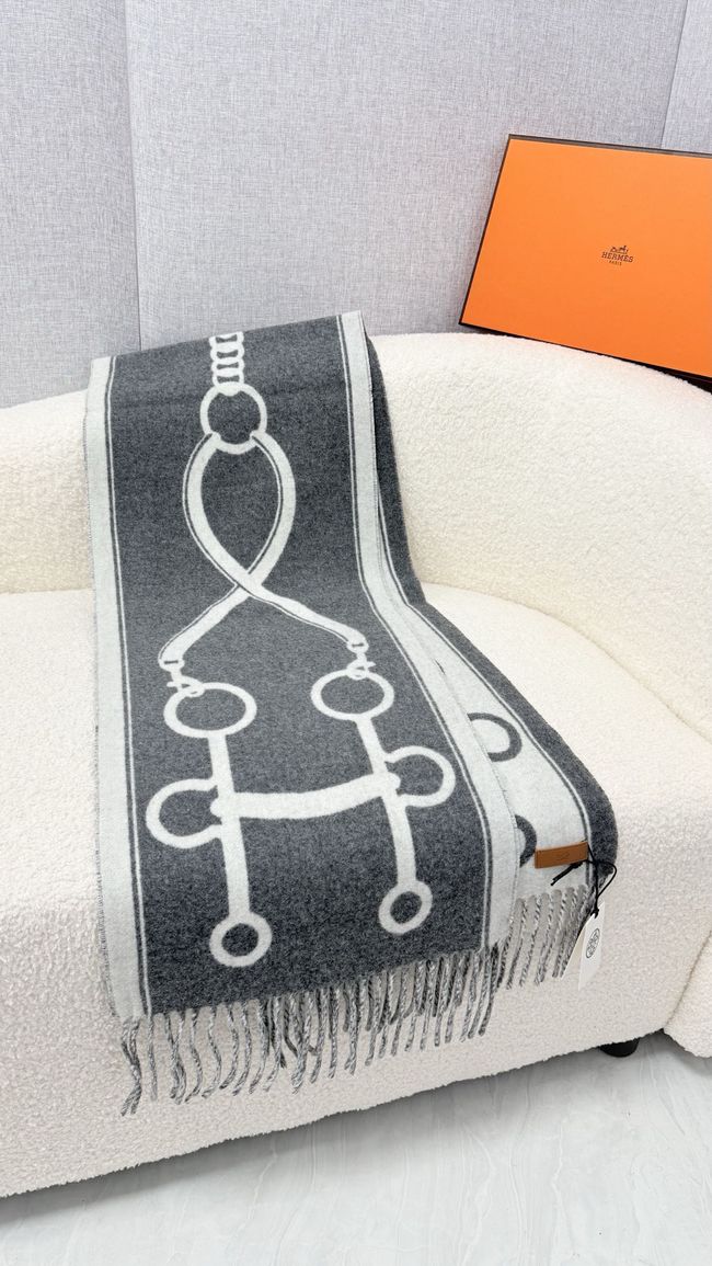 Hermes cashmere scarf H251526-5