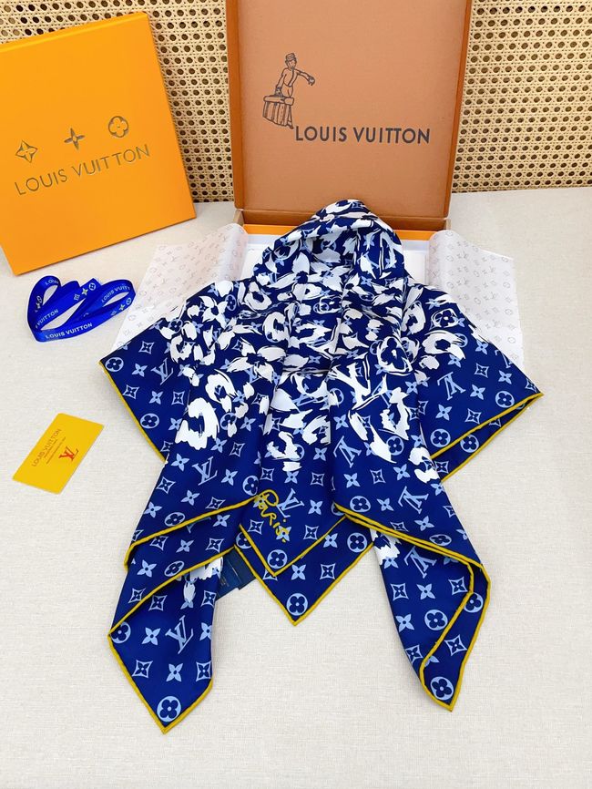 Louis Vuitton silk Square 90 M98341-1 Louis Vuitton silk Square 90 M98341-1