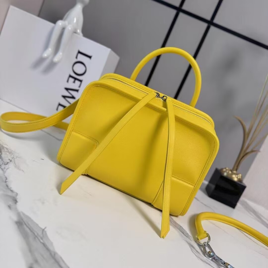 Loewe Top Handle Original Leather Bag L50231 Yellow