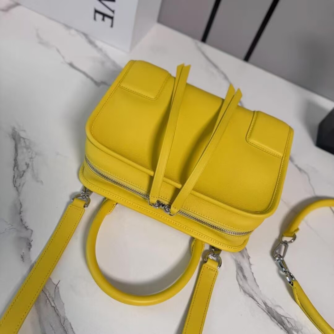 Loewe Top Handle Original Leather Bag L50231 Yellow Loewe Top Handle Original Leather Bag L50231 Yellow
