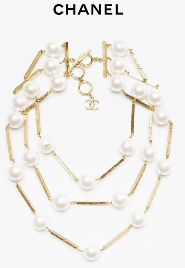 Chanel Pearl Necklace CN70313 Gold