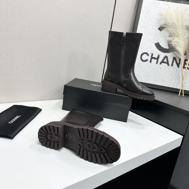 Chanel Mid-Calf Boots Shiny Calfskin 65289-2