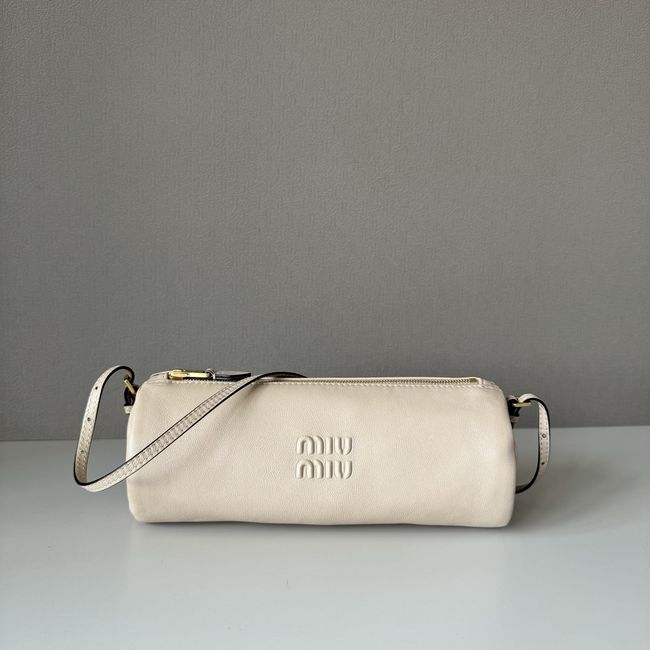 MIUMIU Tote Shoulder Handbag Velvet 5NE851 Ivory MIUMIU Tote Shoulder Handbag Velvet 5NE851 Ivory